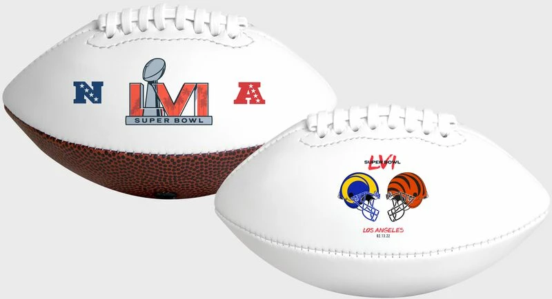 Rawlings Discount ● Super Bowl 56 Bengals Vs Rams Youth Size Dueling Football 3 Rawlings Discount ● Super Bowl 56 Bengals Vs Rams Youth Size Dueling Football