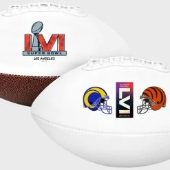 Rawlings Discount ● Super Bowl 56 Bengals Vs Rams Full Size Dueling Football