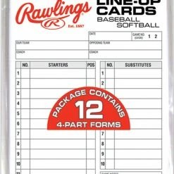 Rawlings Discount ● System-17 Lineup Cards Refill Pack