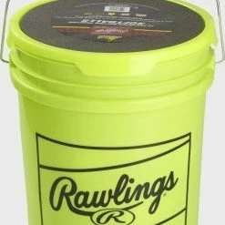 Rawlings Discount ● 6 Gallon Bucket Of 12″ Batting Practice Softballs, 12 Or 18 Balls