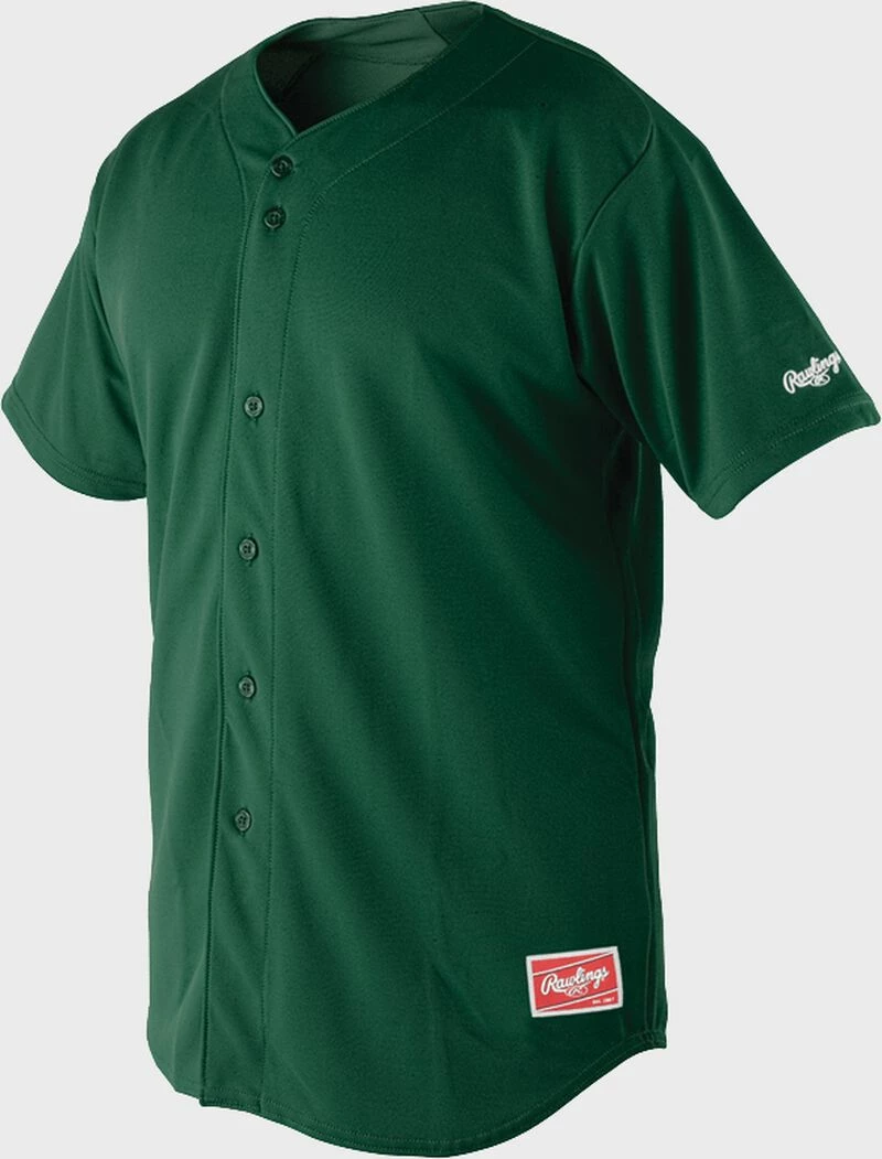 Rawlings Discount ● Short Sleeve Full Button Front Jersey, Adult & Youth 3 Rawlings Discount ● Short Sleeve Full Button Front Jersey, Adult & Youth