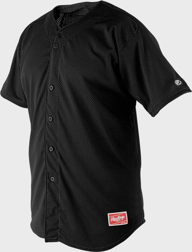 Cheap ● Rawlings Mesh Button Front Short Sleeve Jersey, Adult & Youth 3 Cheap ● Rawlings Mesh Button Front Short Sleeve Jersey, Adult & Youth