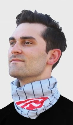 Cheap ● Rawlings Adult Multi-Functional Head And Face Gear, Gray Pinstripe 5 Cheap ● Rawlings Adult Multi-Functional Head And Face Gear, Gray Pinstripe - Image 3